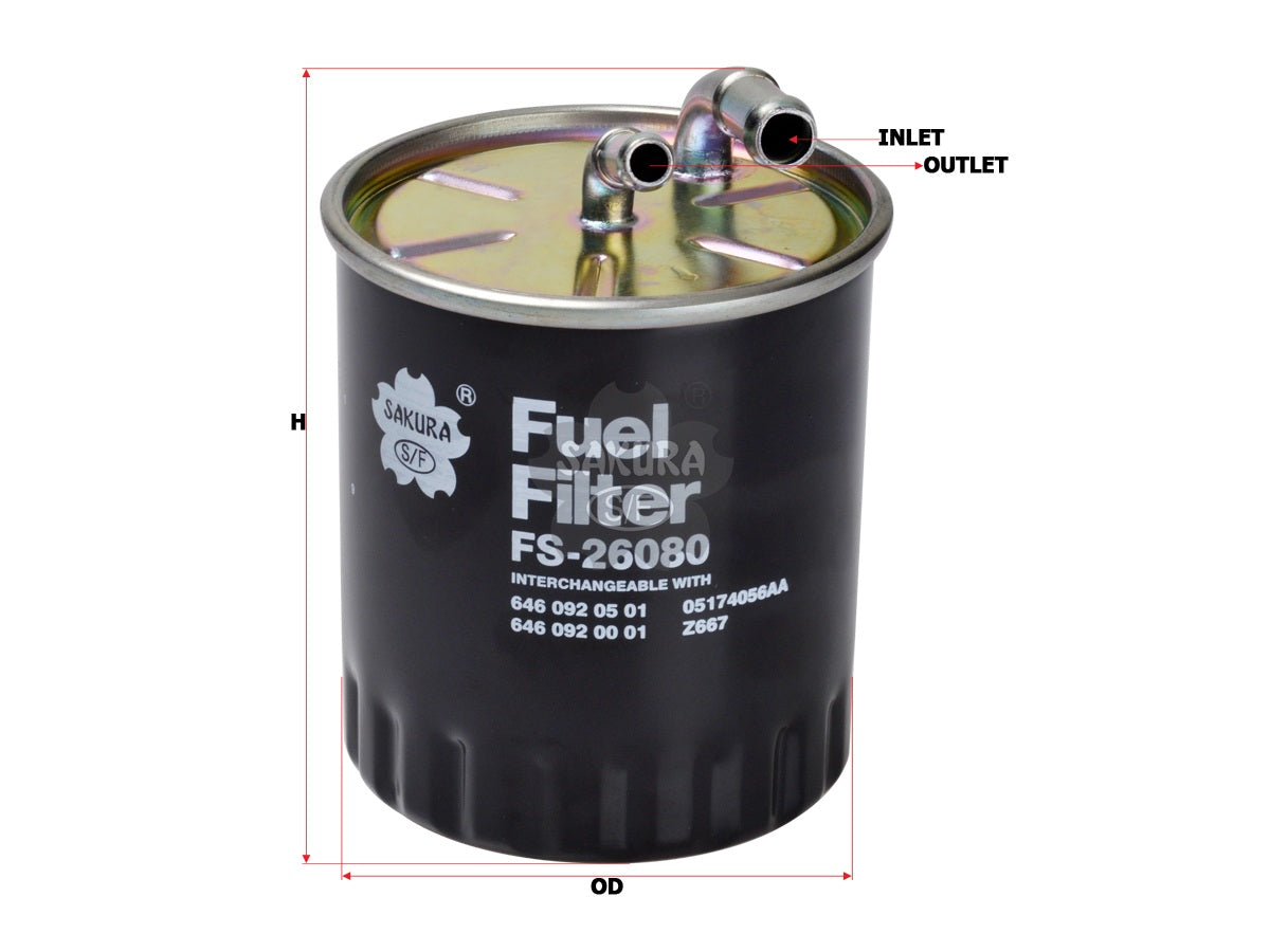 FS-26080 FUEL FILTER 6460920001/ Z667