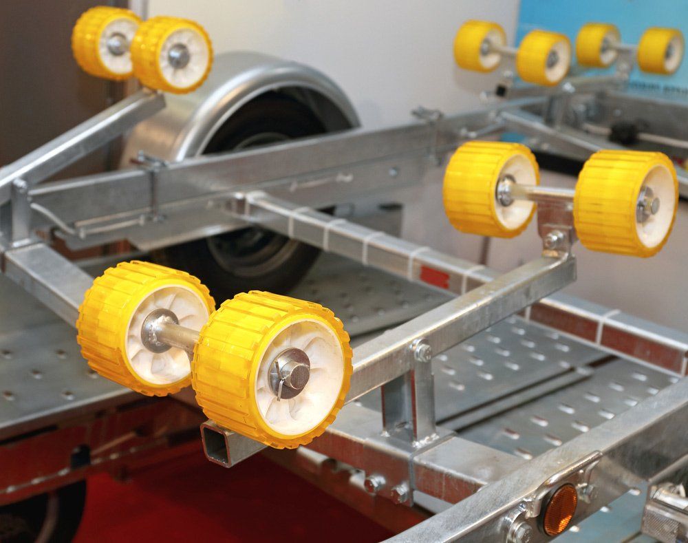 Boat trailer rollers and galvanised frame, Ballina Bearing Supplies